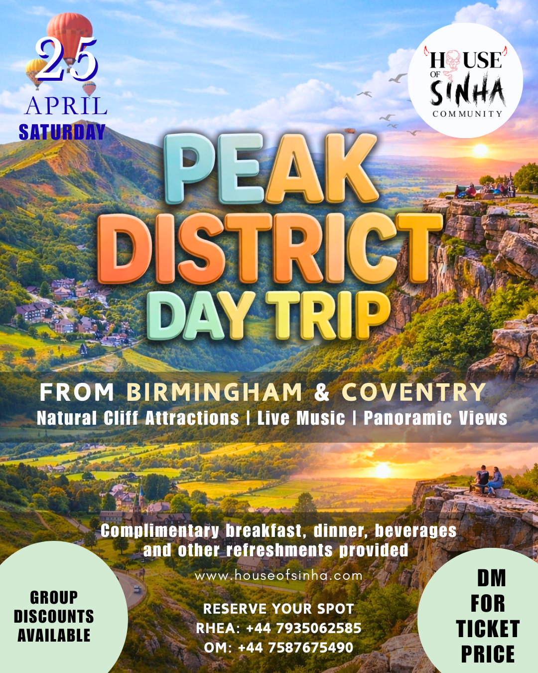 Peak District Day Trip poster